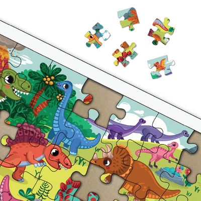 Dinosaurs 35 pieces wooden Jigsaw Puzzle