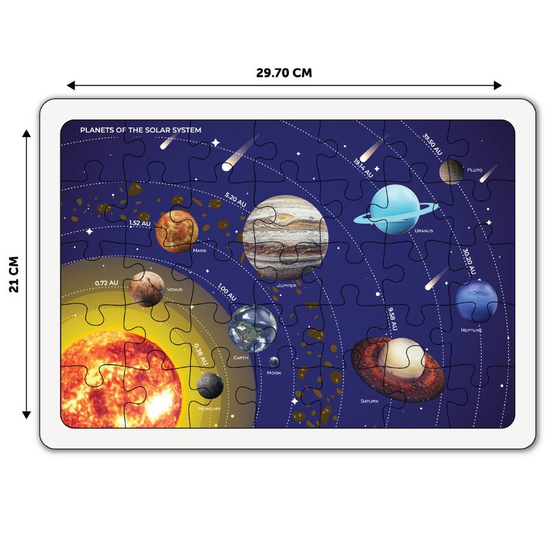 Solar System 35 Piece Wooden Puzzle for Kids