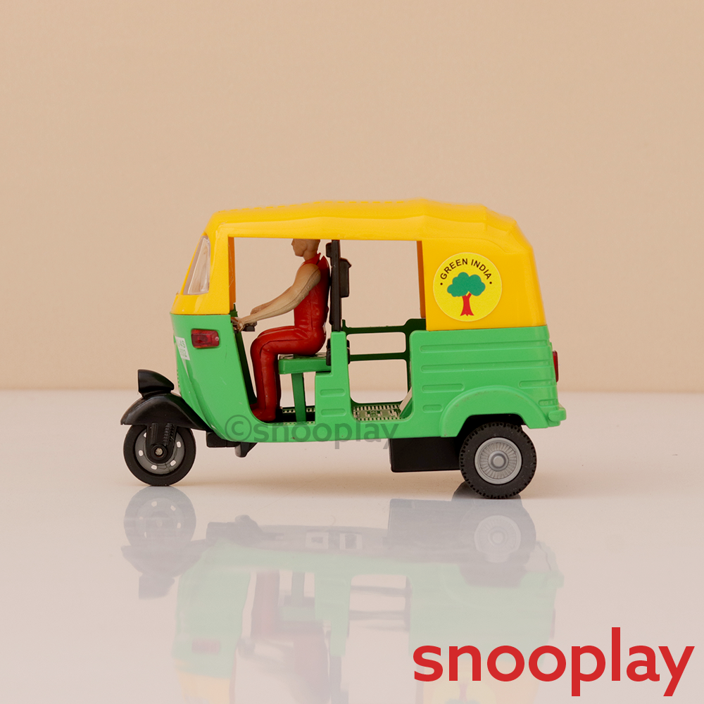 CNG Auto Rickshaw Pull Back Toy