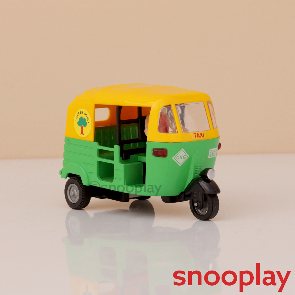 CNG Auto Rickshaw Pull Back Toy