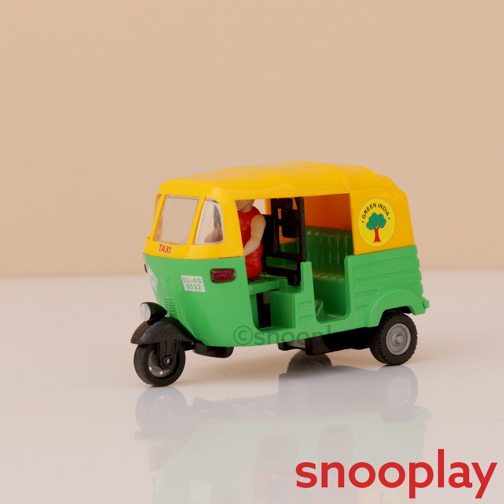 CNG Auto Rickshaw Pull Back Toy