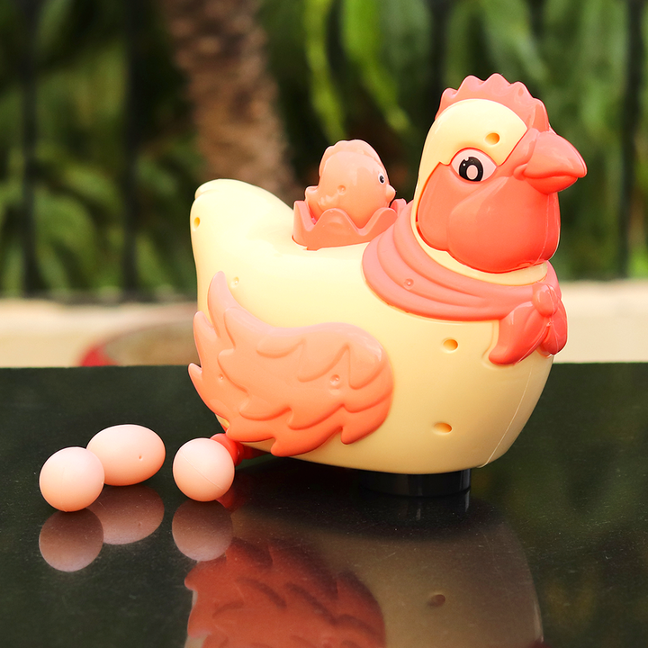 Automatic Eggs Laying Chicken Toy with Lights and Music | Battery Operated