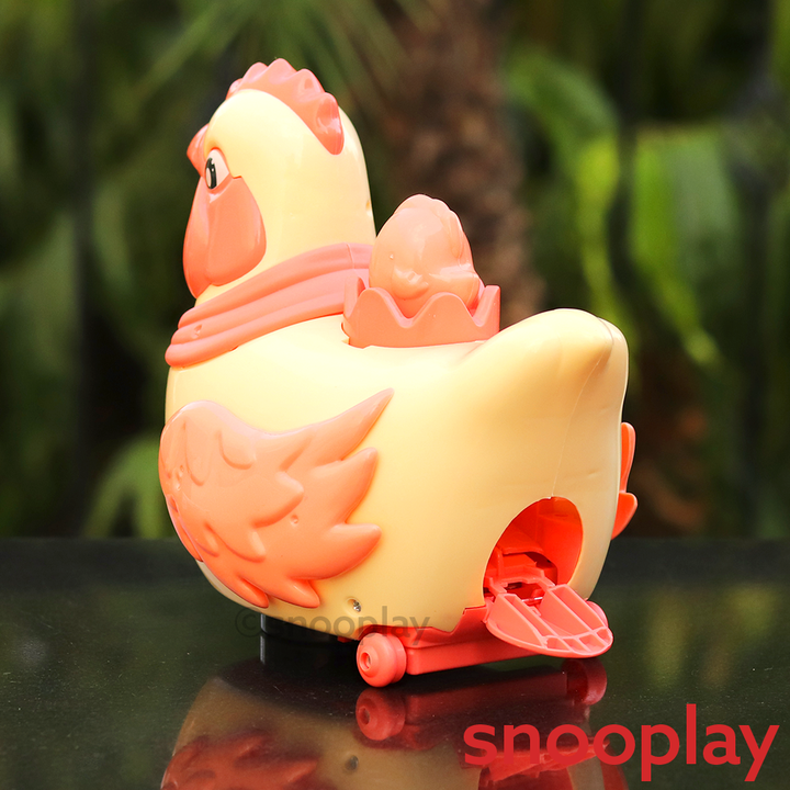 Automatic Eggs Laying Chicken Toy with Lights and Music | Battery Operated