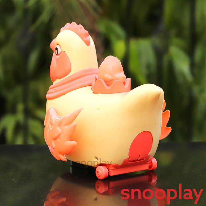 Automatic Eggs Laying Chicken Toy with Lights and Music | Battery Operated