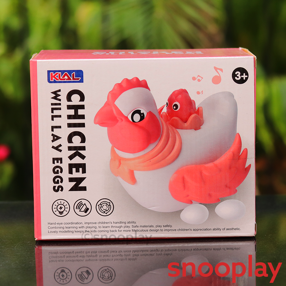 Buy Automatic Eggs Laying Chicken Toy with Light Music (6 Months