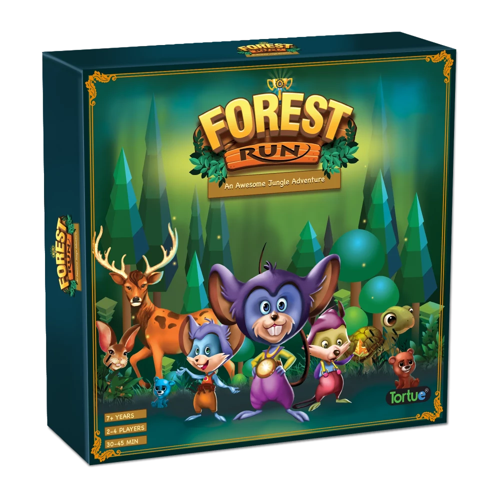 Forest Run: A Captivating Jungle Adventure Board Game | 2-4 Players