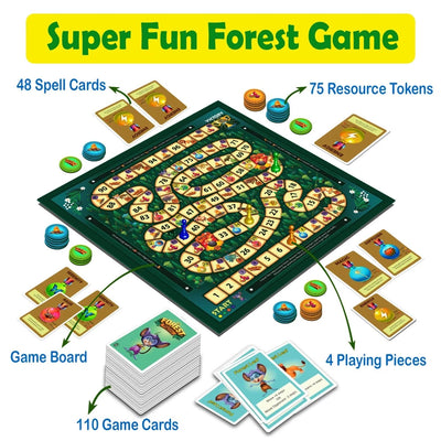 Forest Run: A Captivating Jungle Adventure Board Game | 2-4 Players