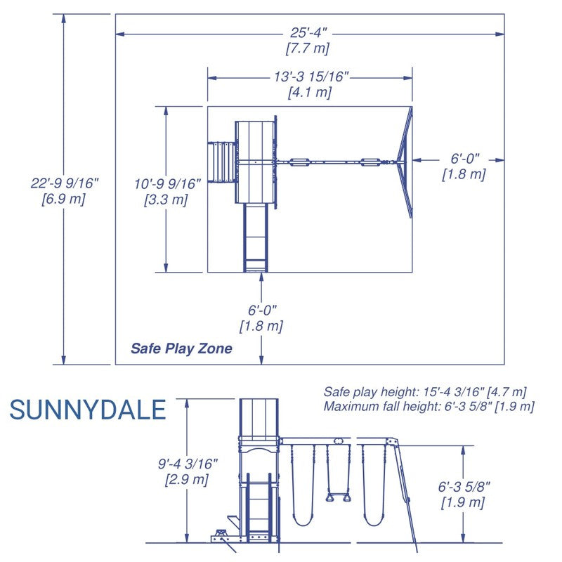 Sunnydale Play Tower (incl. swings) - (COD Not Available)