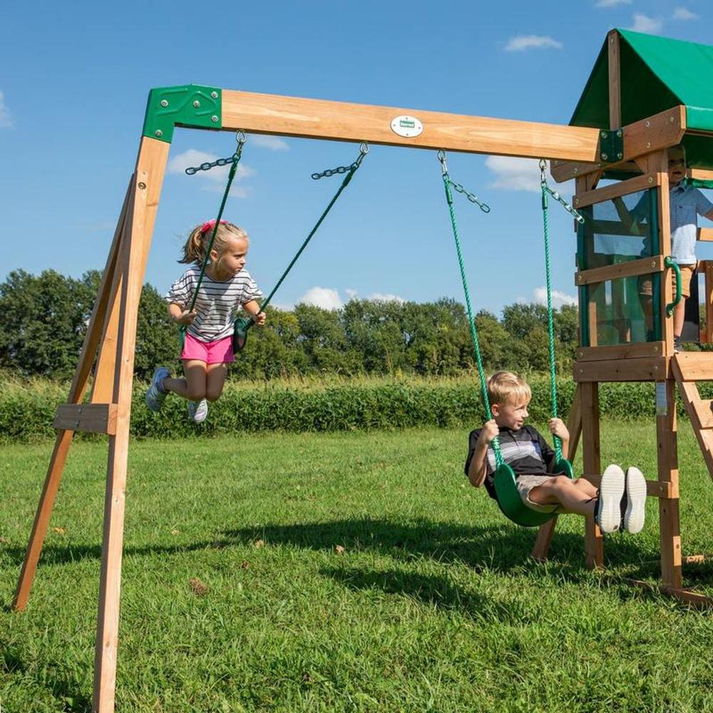 Buckley Hill Play Tower with Swing and Slide | Weight- 66.68 Kg (3-10 Years)