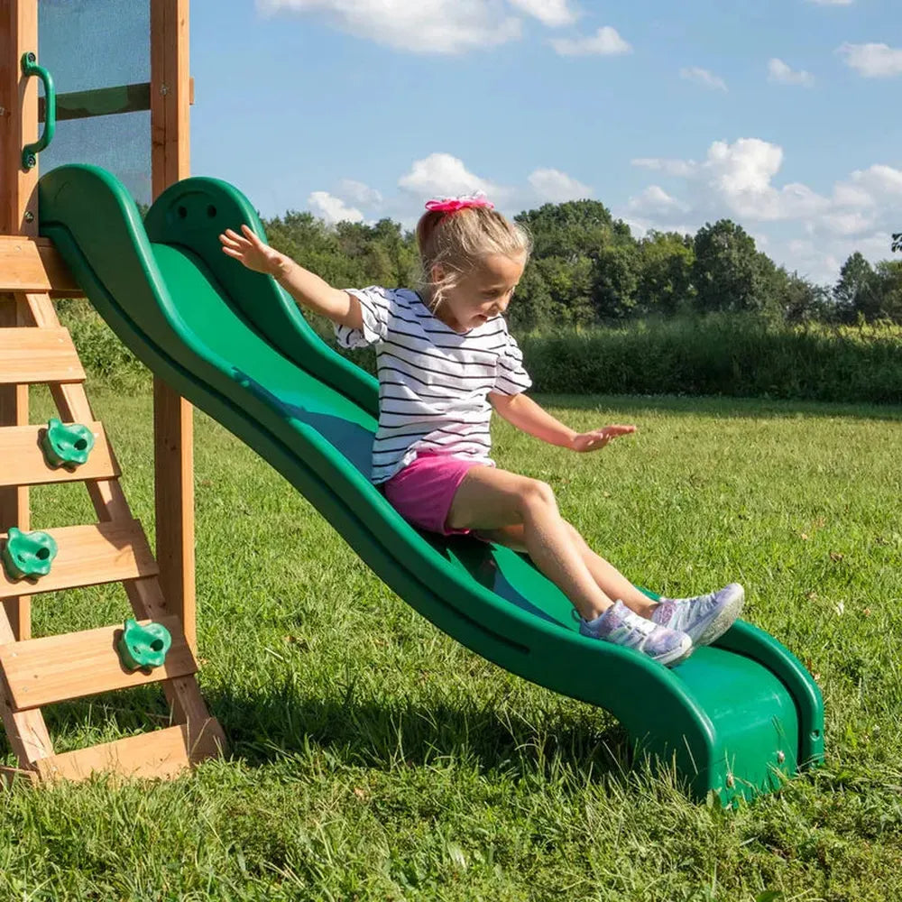 Buckley Hill Play Tower with Swing and Slide | Weight- 66.68 Kg (3-10 Years)