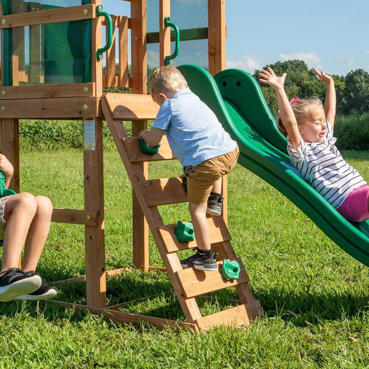 Buckley Hill Play Tower with Swing and Slide | Weight- 66.68 Kg (3-10 Years)