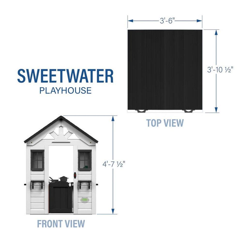 Sweetwater Playhouse White/Dark Grey (3-8 Years)