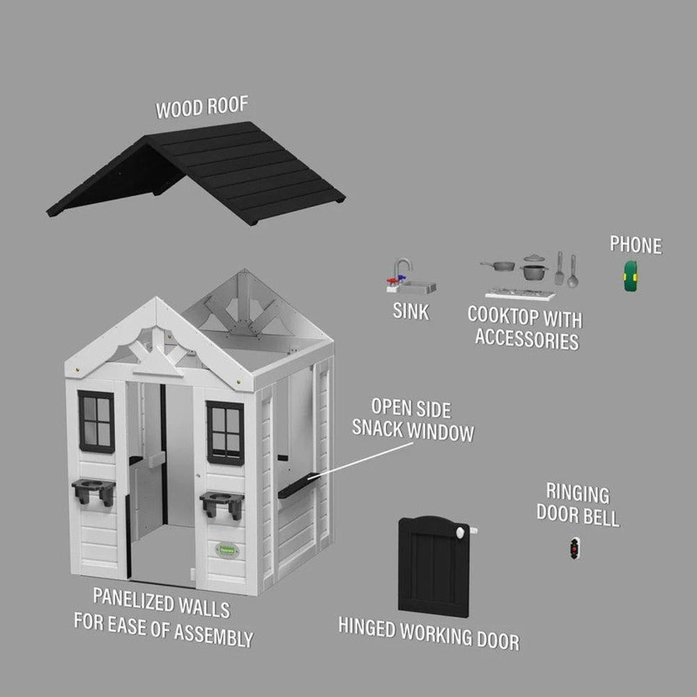 Sweetwater Playhouse White/Dark Grey (3-8 Years)