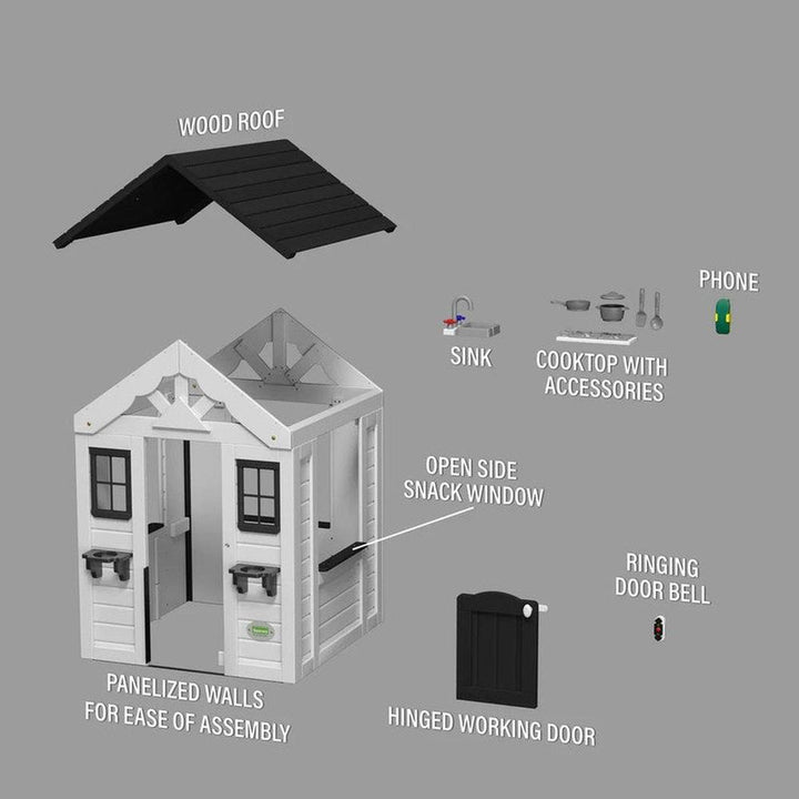 Sweetwater Playhouse White/Dark Grey (3-8 Years)