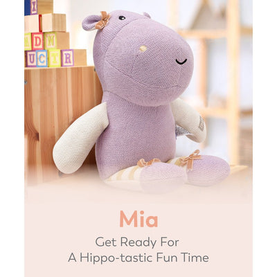 Mia Knitted Soft Toy- Purple