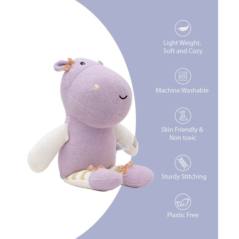 Mia Knitted Soft Toy- Purple