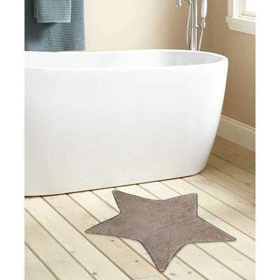 Star Design Bath Mat- Grey