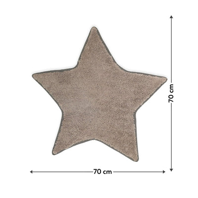 Star Design Bath Mat- Grey