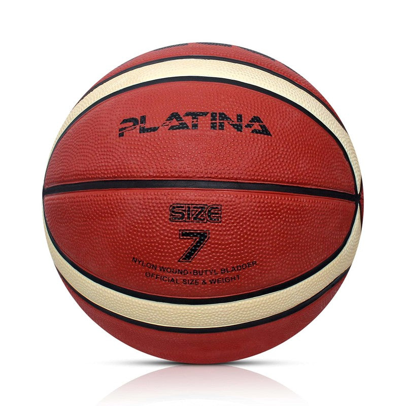 Belco Platina Basketball (1 Basketball with needle) (Size 7) | 11+ Years