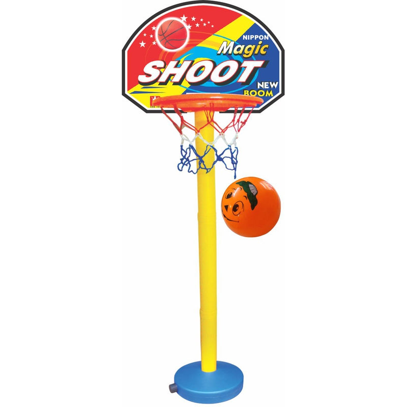 Nippon Basket Ball Set (1 Backboard, 1 Net, 1 Ring, 1 Ball, 1 Base and Connecting poles) | 4 - 10 Years