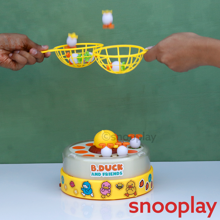 Duck & Friends: Bounce & Catch Rotating Game | Popping Eggs Action Fun (3-6 Years)
