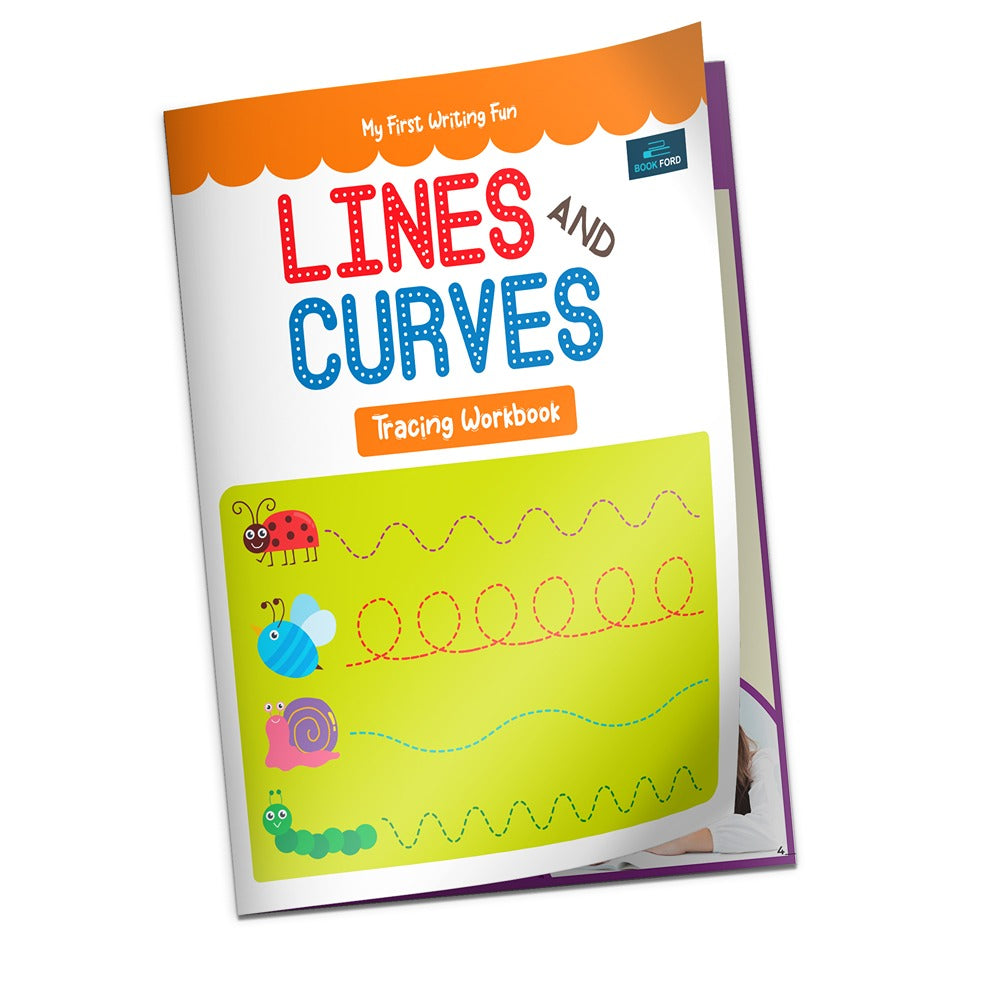 My First Writing Fun Tracing Workbook - Set of 2 Books - Numbers (1-10) and Lines & Curves