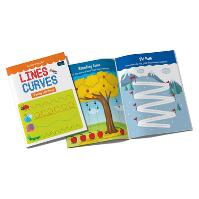 My First Writing Fun Tracing Workbook - Set of 2 Books - Numbers (1-10) and Lines & Curves
