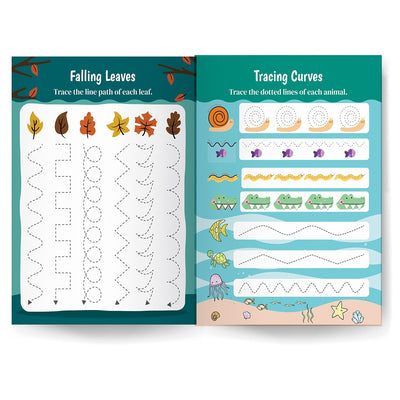 My First Writing Fun Tracing Workbook - Set of 2 Books - Numbers (1-10) and Lines & Curves