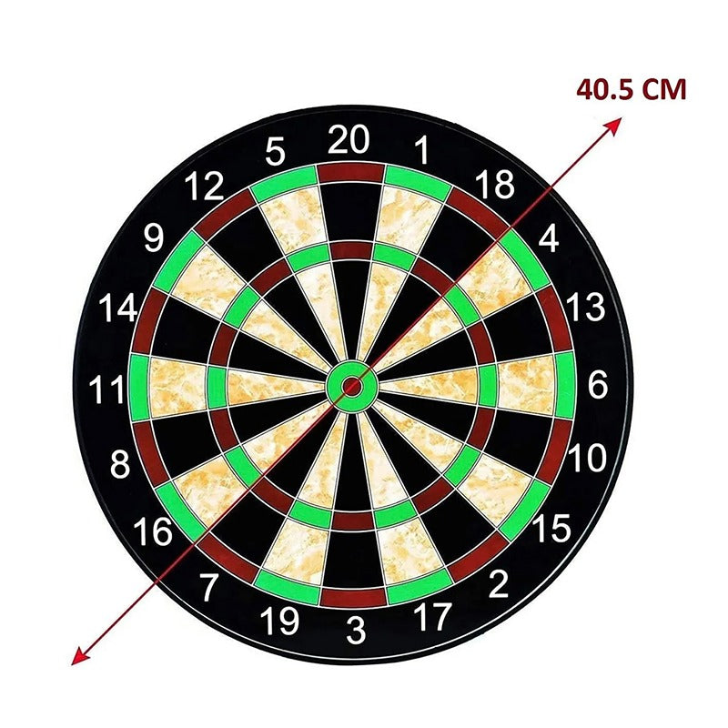 Hop N Play Magnetic Dartboard Set - 16 Inch Safe Dart Game with 6 Magnet Darts (6 Years till Grown Ups)