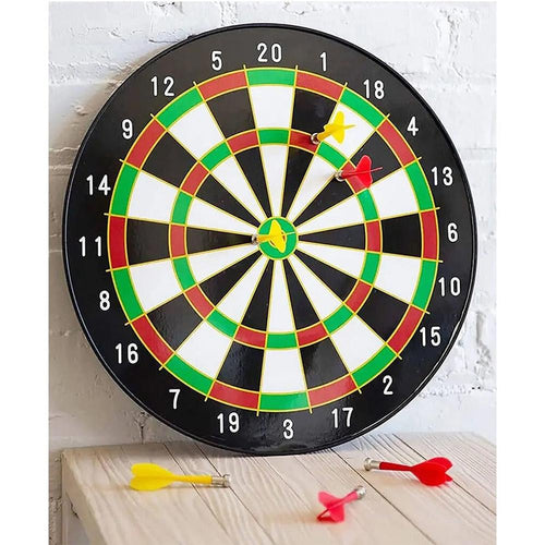 Hop N Play Magnetic Dartboard Set - 16 Inch Safe Dart Game with 6 Magnet Darts (6 Years till Grown Ups)