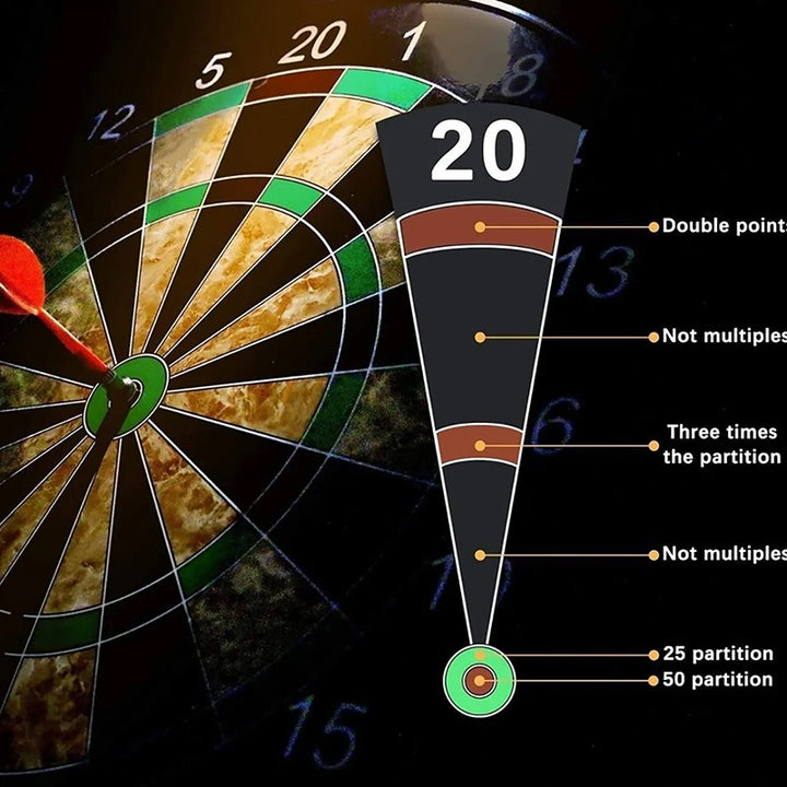 Hop N Play Magnetic Dartboard Set - 16 Inch Safe Dart Game with 6 Magnet Darts (6 Years till Grown Ups)