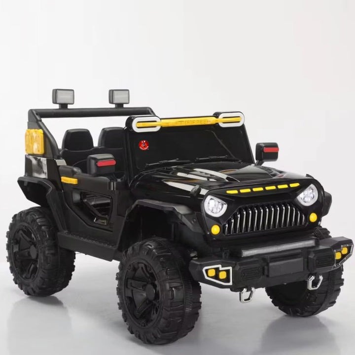 Battery Operated Angry Face Ride-on Jeep with Remote Control, Light & Music | 15.5 Kg | COD Not Available (3-8 Years)