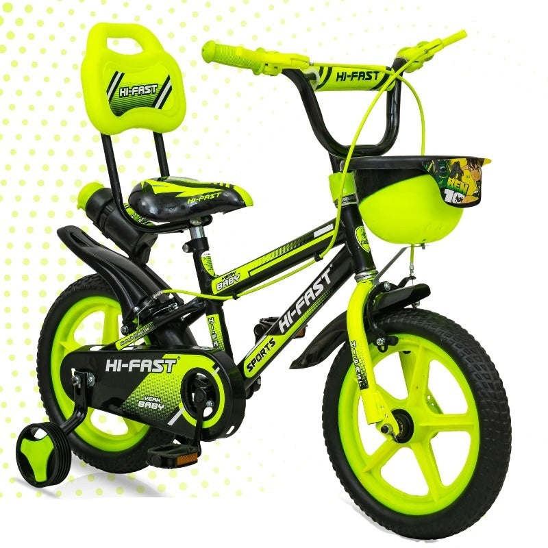 Buy 14 inch Sports Kids Cycle for with Training Wheels Green COD Not Available On Snooplay India