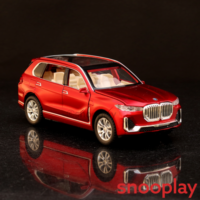 Diecast Resembling BMW X7 SUV (1:32 Scale) Pull Back Car with Light and Sound