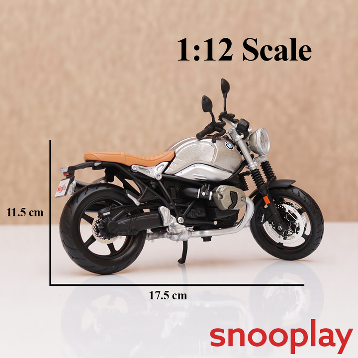 Maisto Original BMW R nineT SCRAMBLER Licensed Diecast Bike | 1:12 Scale Model (14 Years Till Grown Ups)
