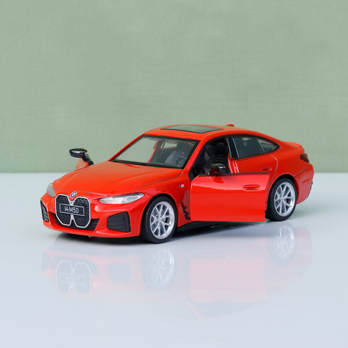 Metal Speed Zone Original BMW i4 M50 Licensed Diecast Car with Openable Doors | 1:26~1:38 Scale (14 Years till Grown Ups) | Assorted Colors