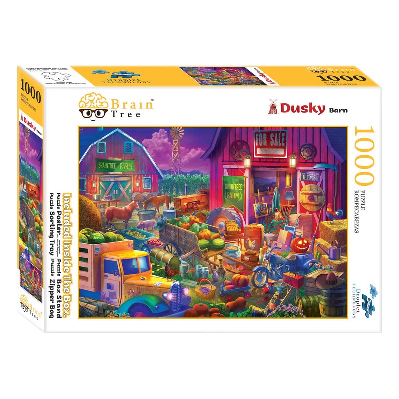 Dusky Barn Unique Puzzle for Adults & Kids (1000 Pieces)