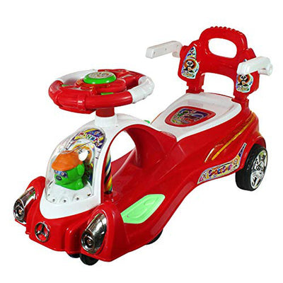 Non Battery Operated Space Car Magic Ride-on & Wagon For Kids (Red) | COD not Available