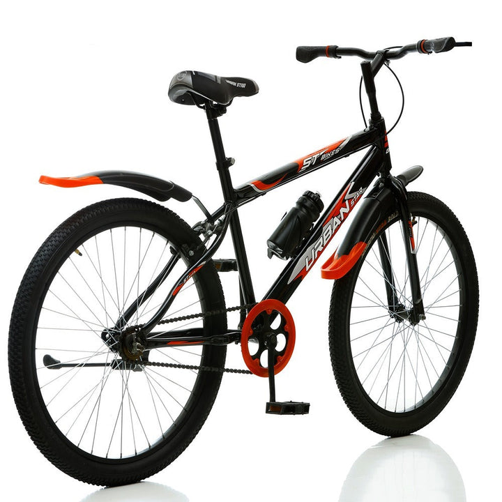 BMX Bicycle (Frame Size-16, 24 Inches) | Black and Red | COD not Available