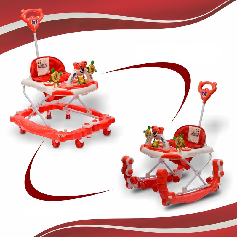 Musical Walker & Rocker With Parental Control Rod (6 Months to 1.5 Years) | COD Not Available | Red