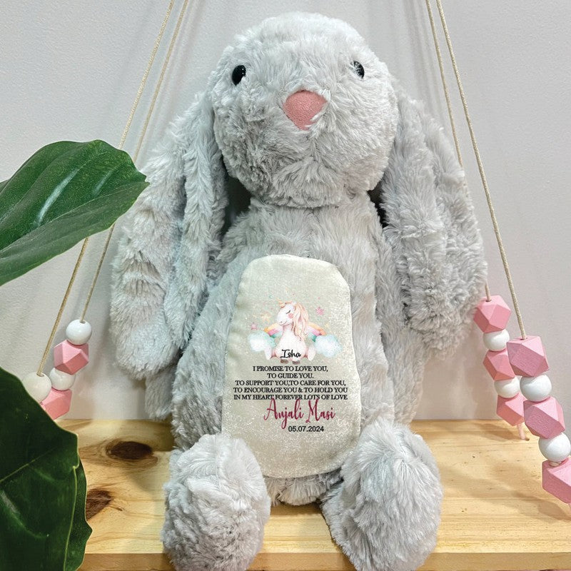 Personalised Bella The Bunny - Dreamy Cuddles Plush Toy | COD Not Available