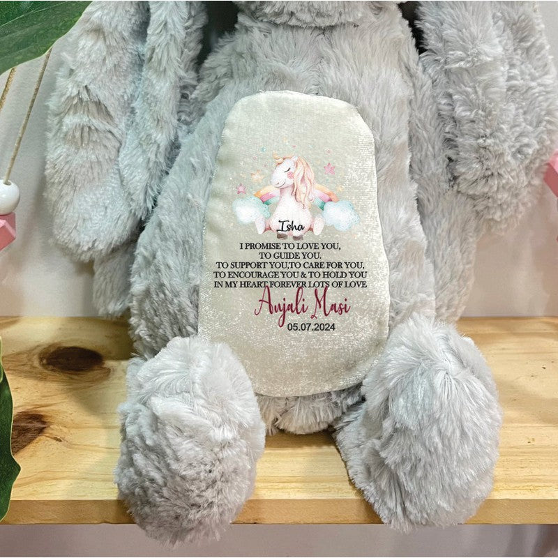 Personalised Bella The Bunny - Dreamy Cuddles Plush Toy | COD Not Available