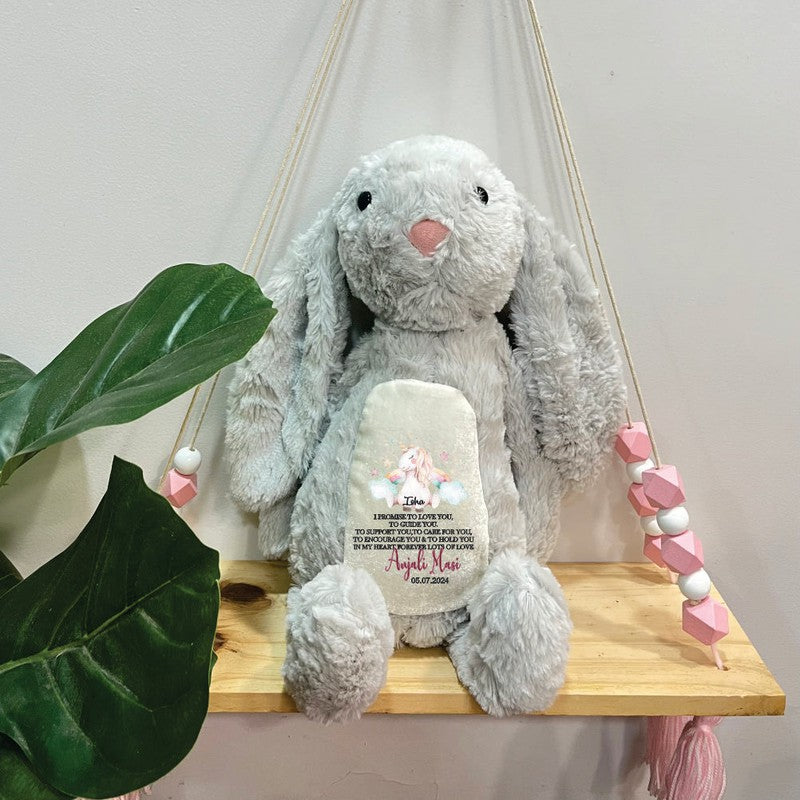 Personalised Bella The Bunny - Dreamy Cuddles Plush Toy | COD Not Available