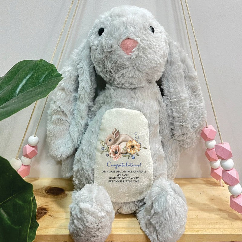 Personalised Bella The Bunny - Mom To Be Plush Toy | COD Not Available