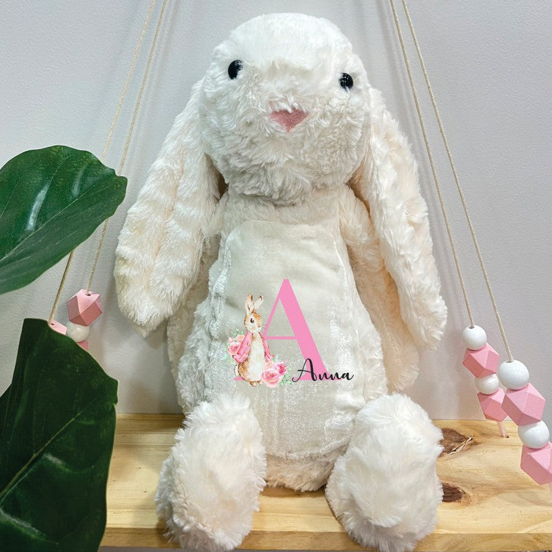 Personalised Blushy The Bunny Plush Toy | COD Not Available