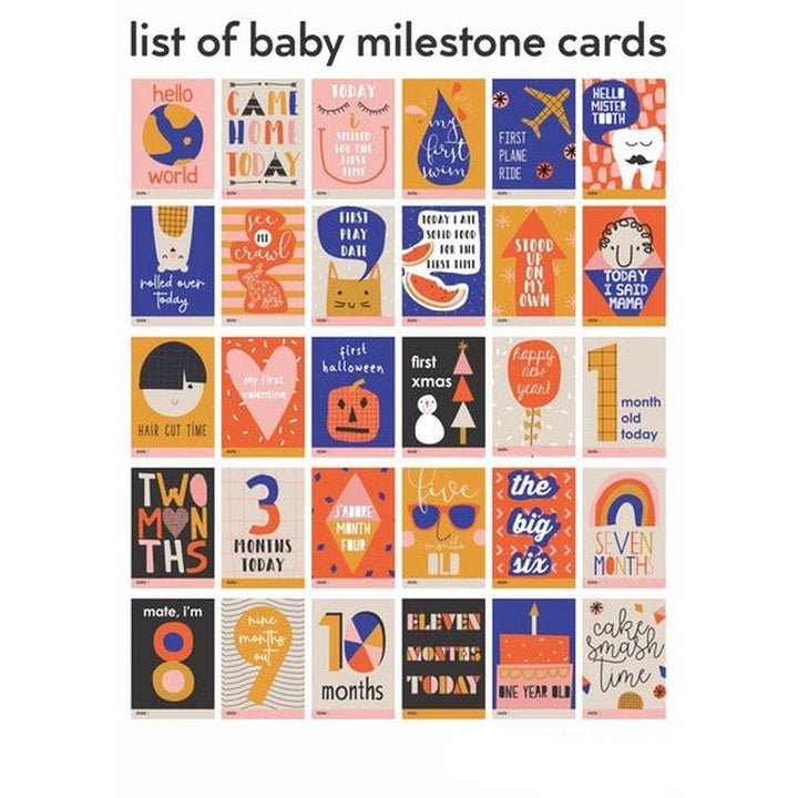 Milestone Cards for Baby Shower Gifts  - Baby