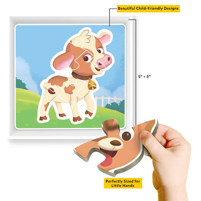 Baby Animal Fun & Educational Jigsaw Puzzle Set (15 Pieces)