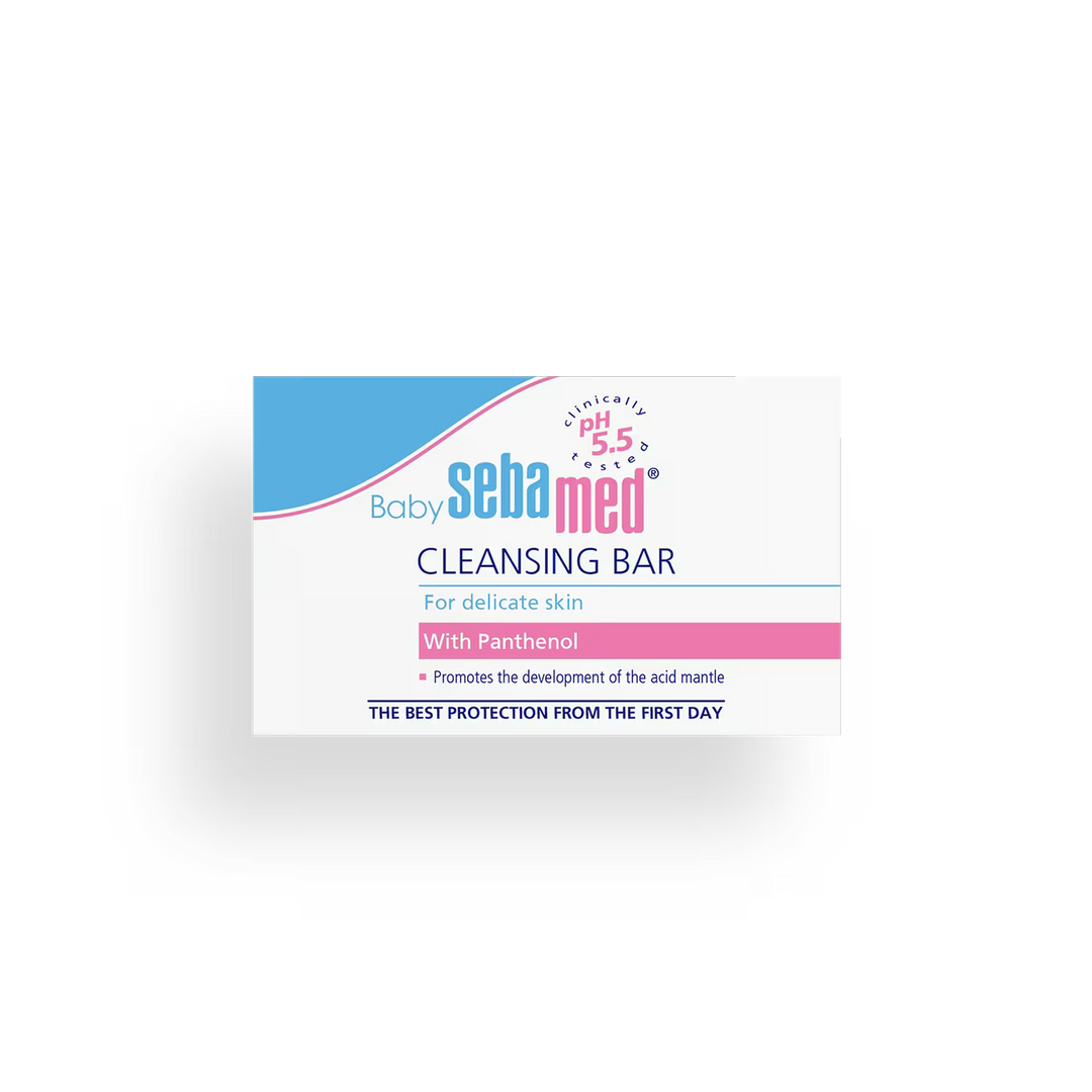 Sebamed Baby Cleansing Bar | Ph 5.5 | With Panthenol | No tears & Soap Free bar| For Delicate skin- 100 g