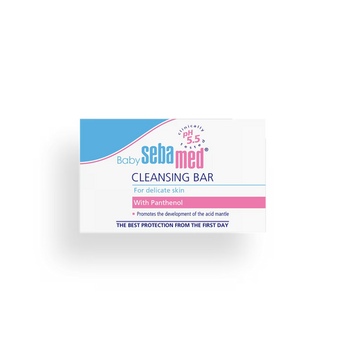 Sebamed Baby Cleansing Bar | Ph 5.5 | With Panthenol | No tears & Soap Free bar| For Delicate skin- 100 g
