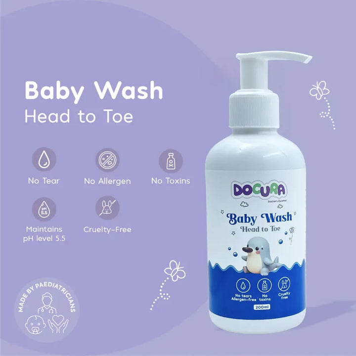 Docura Baby Wash Head To Toe - 200ml